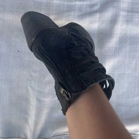 Womens Free People Braided Ankle Booties - Sz. 38 = 8 - Picture 3 of 5